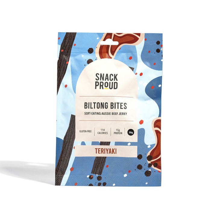 Snack Proud Biltong Bites, Teriyaki, 30g